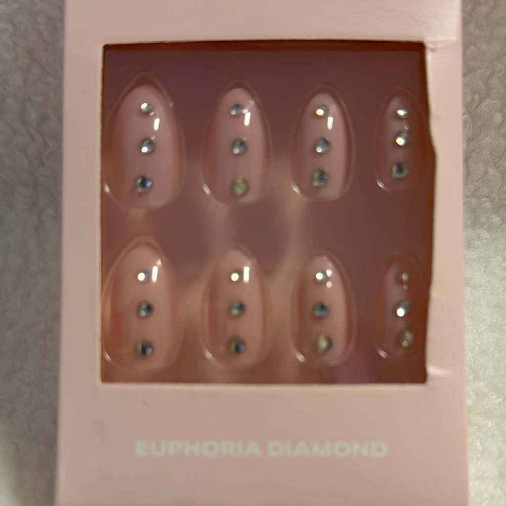 Shrine Euphoria Diamond Press-On Nails - Pink